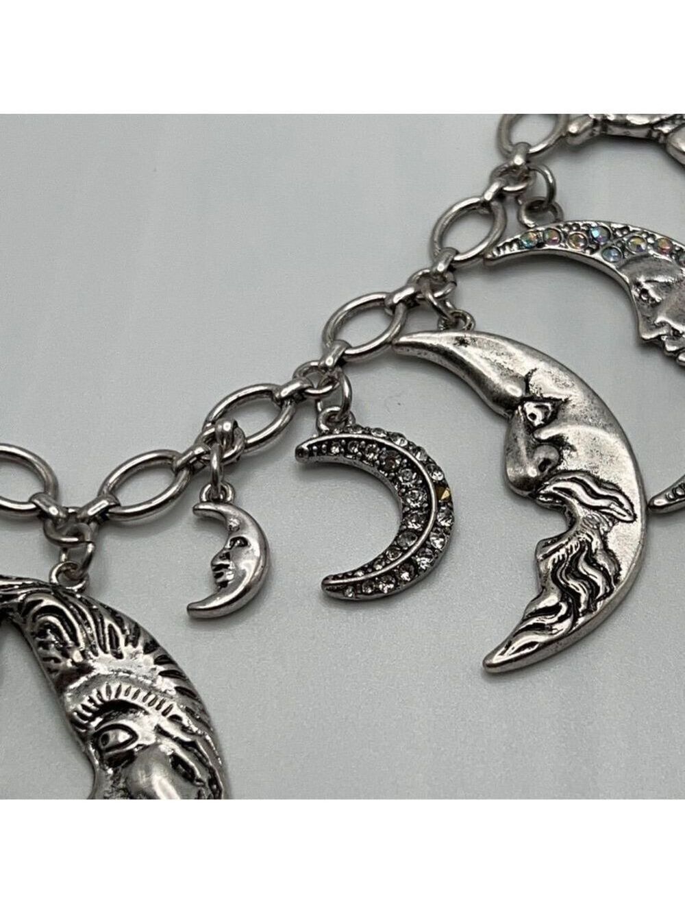 Kirks Folly Necklace Moon & Stars Shadow Charms - Picture 5 of 9